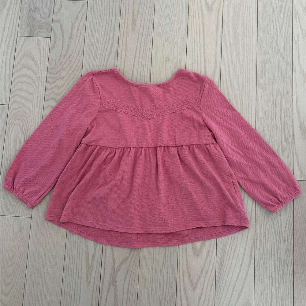🌷Oshkosh B’gosh girls size 4T Pink Long Sleeve Top